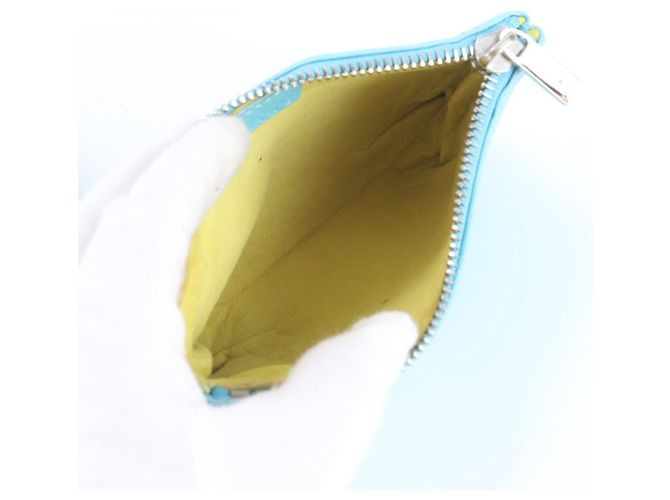 Céline Borsa Tote in pelle Celine con motivo floreale Blu - vista 8