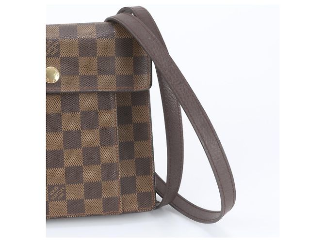 Louis Vuitton Damier Pimlico Schultertasche aus Leder Braun - Ansicht 2