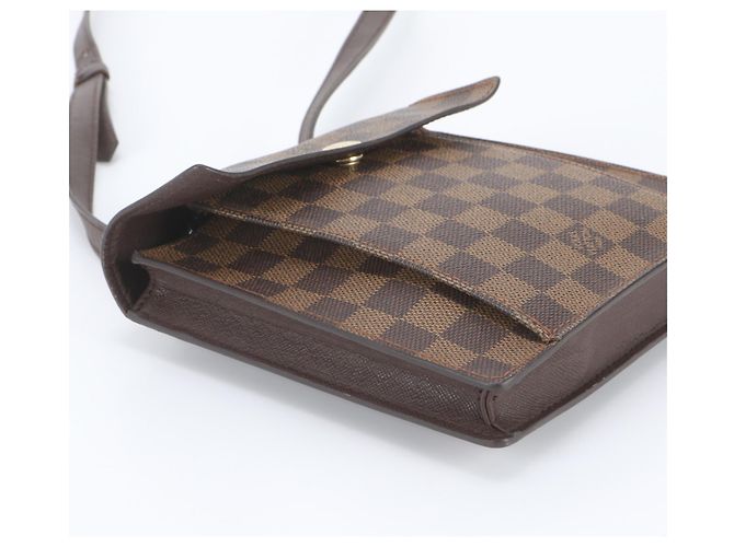 Louis Vuitton Damier Pimlico Schultertasche aus Leder Braun - Ansicht 5