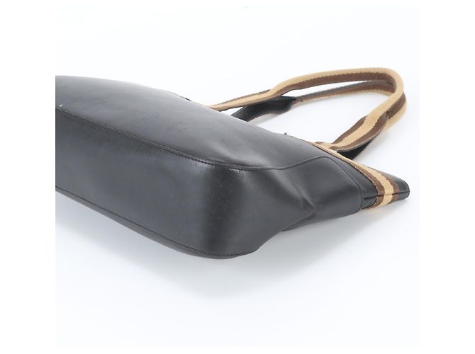 Gucci 002 1135 Leder Tote Bag Braun Schwarz - Ansicht 4