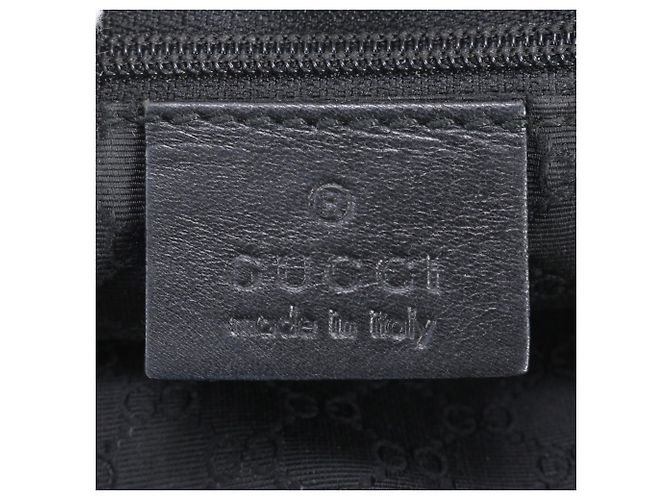Gucci 002 1135 Leder Tote Bag Braun Schwarz - Ansicht 9