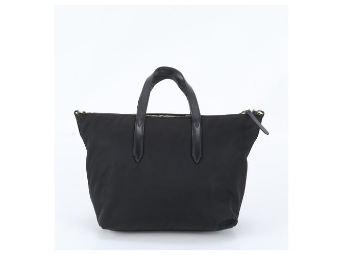 Jimmy Choo Larelle Logo Leder Tote Bag Schwarz Golden - Ansicht 3