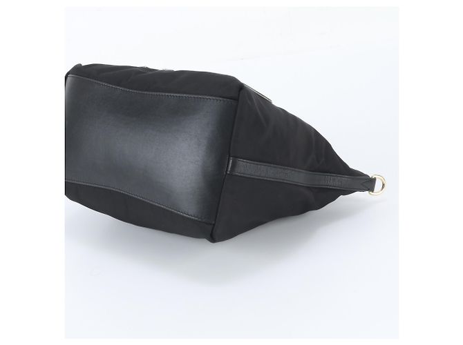 Jimmy Choo Larelle Logo Leder Tote Bag Schwarz Golden - Ansicht 4