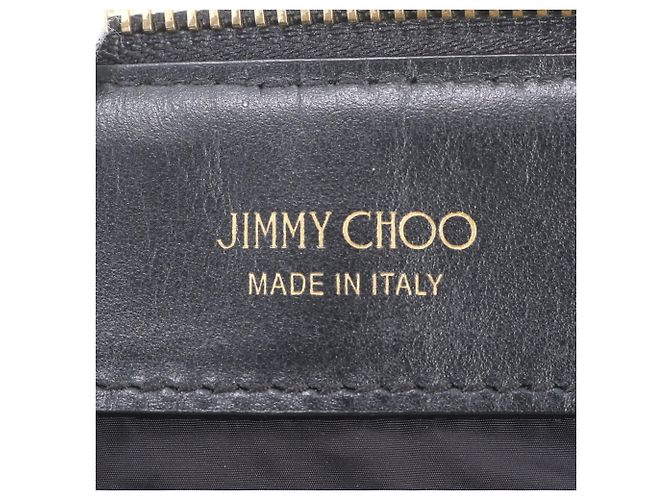 Jimmy Choo Larelle Logo Leder Tote Bag Schwarz Golden - Ansicht 9