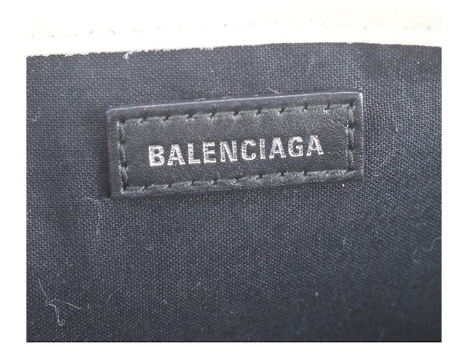 Everyday Borsa Cabas Balenciaga Navy Crudo - vista 9