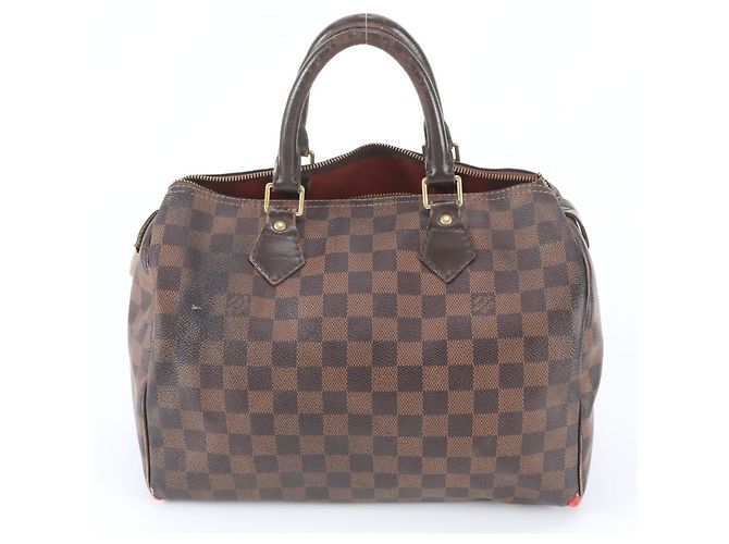 Borsa Tote Louis Vuitton Damier Speedy 30 Damier ebene - vista 3