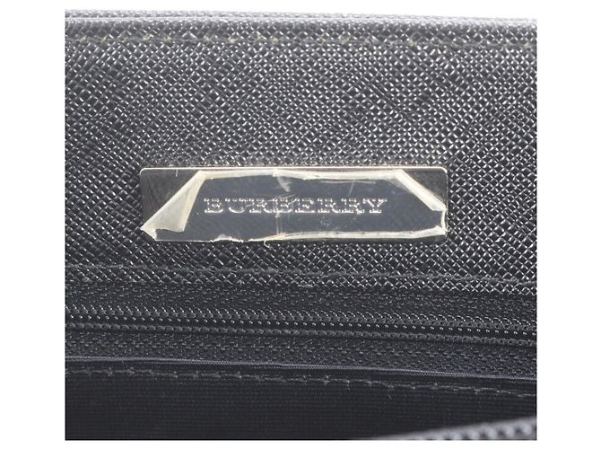 Burberry Nova Check Ledertote Schwarz Beige - Ansicht 8