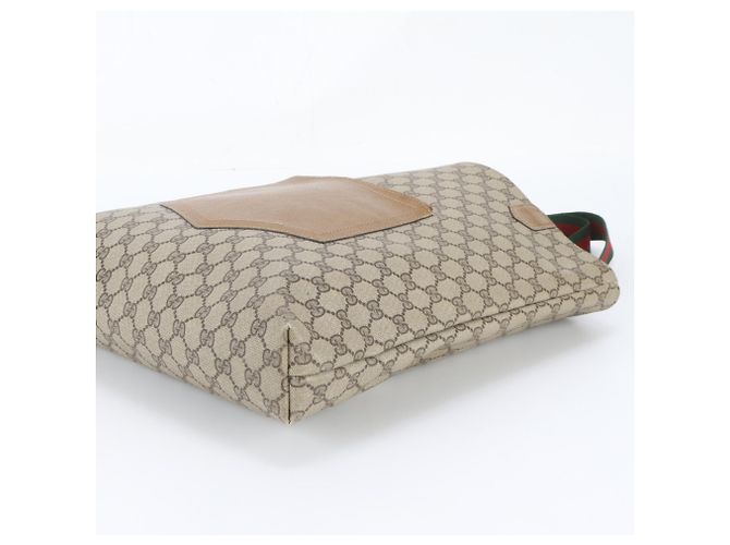 Gucci GG Supreme Sherry Line Ledertote Braun - Ansicht 4