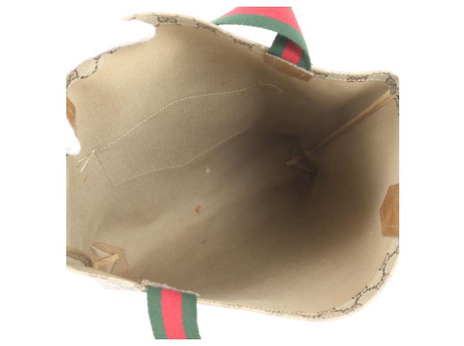 Gucci GG Supreme Sherry Line Ledertote Braun - Ansicht 7