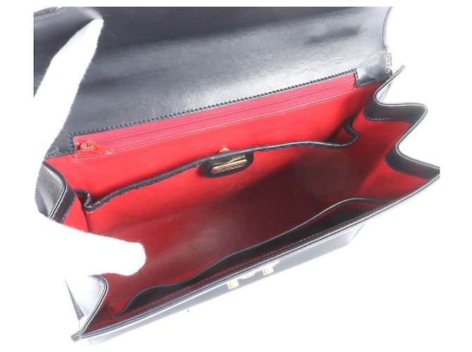 Borsa a mano in pelle Gucci Lady Lock Nero - vista 7