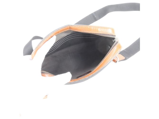 Borsa a tracolla Fendi Zucca in pelle Marrone Nero - vista 7