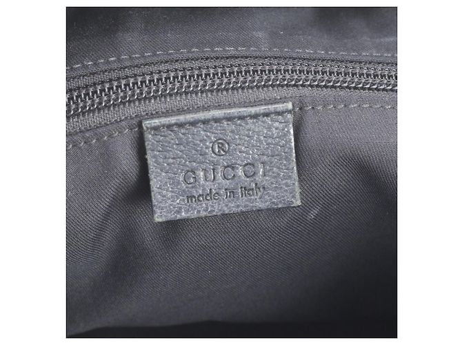 Gucci GG Canvas Leder Tote Bag Schwarz - Ansicht 8