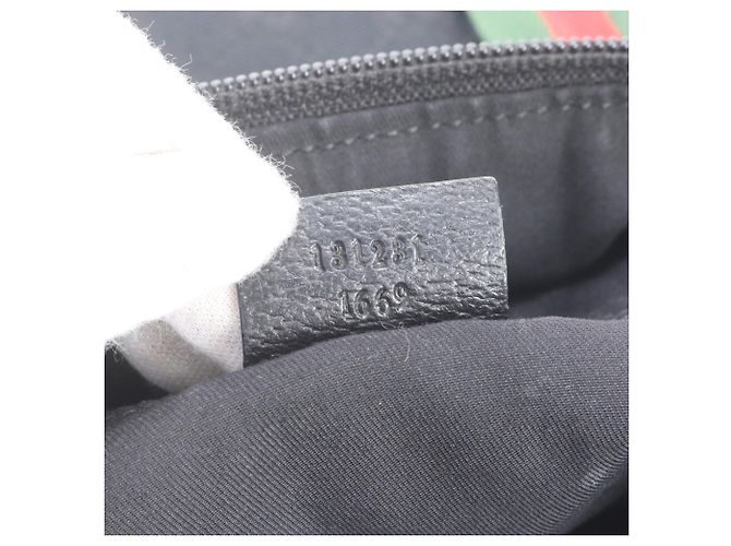 Gucci GG Canvas Leder Tote Bag Schwarz - Ansicht 9