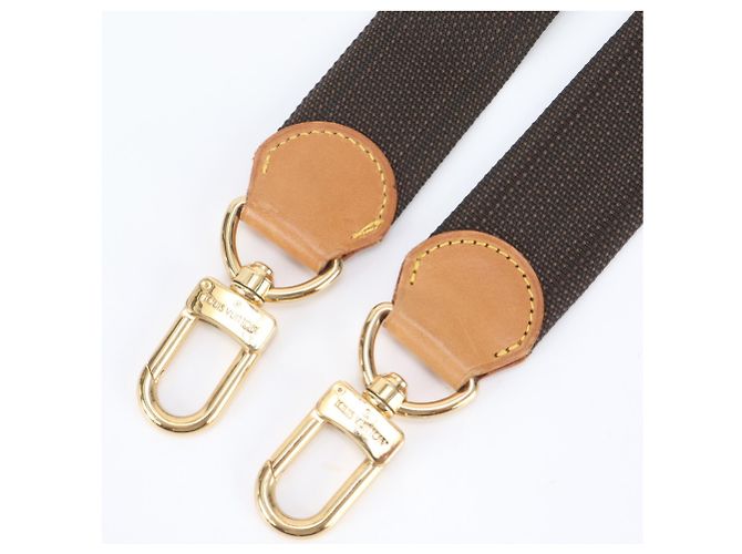 Louis Vuitton Schulterriemen aus Leder Braun - Ansicht 2