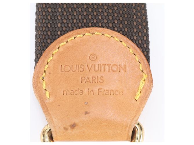 Louis Vuitton Schulterriemen aus Leder Braun - Ansicht 6