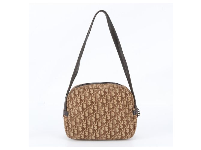 Christian Dior Trotter Leder-Tote-Bag Braun - Ansicht 3