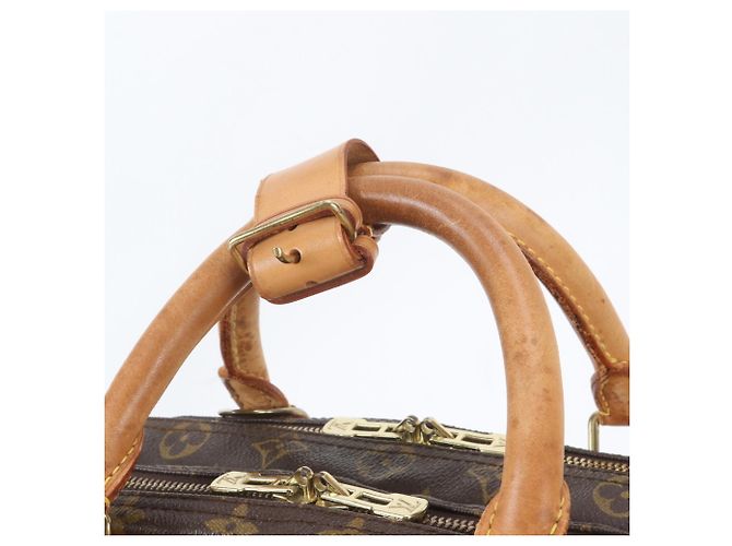 Borsa Boston Louis Vuitton Monogram Alizé 24H in pelle Marrone - vista 2