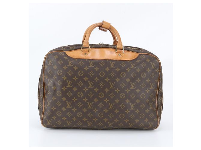 Borsa Boston Louis Vuitton Monogram Alizé 24H in pelle Marrone - vista 3