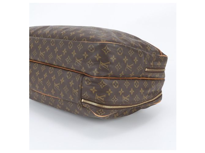 Borsa Boston Louis Vuitton Monogram Alizé 24H in pelle Marrone - vista 4