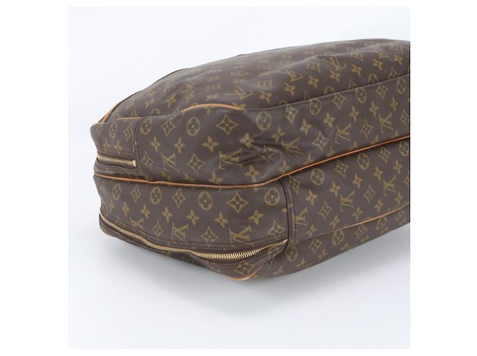 Borsa Boston Louis Vuitton Monogram Alizé 24H in pelle Marrone - vista 5
