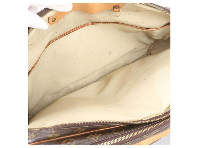 Borsa Boston Louis Vuitton Monogram Alizé 24H in pelle Marrone - vista 7