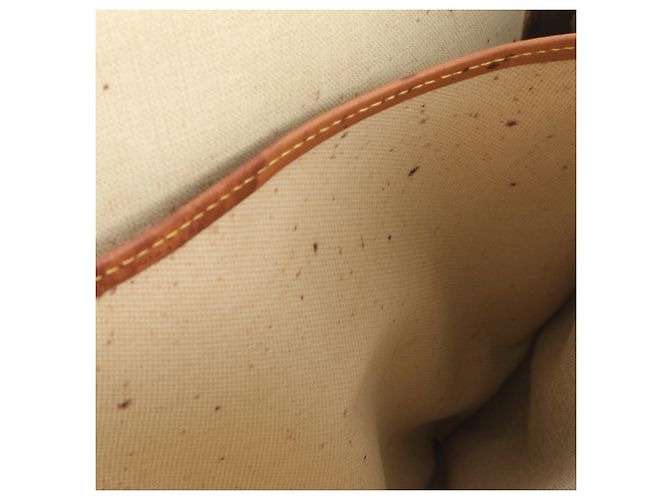 Borsa Boston Louis Vuitton Monogram Alizé 24H in pelle Marrone - vista 8
