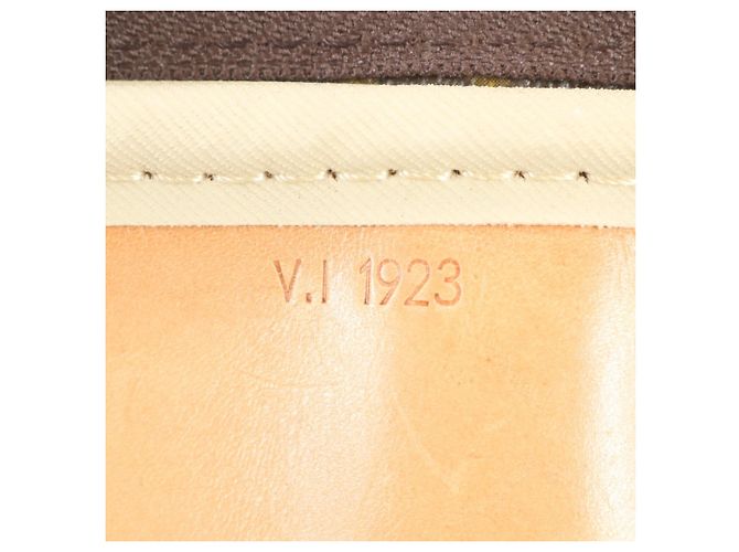Borsa Boston Louis Vuitton Monogram Alizé 24H in pelle Marrone - vista 9
