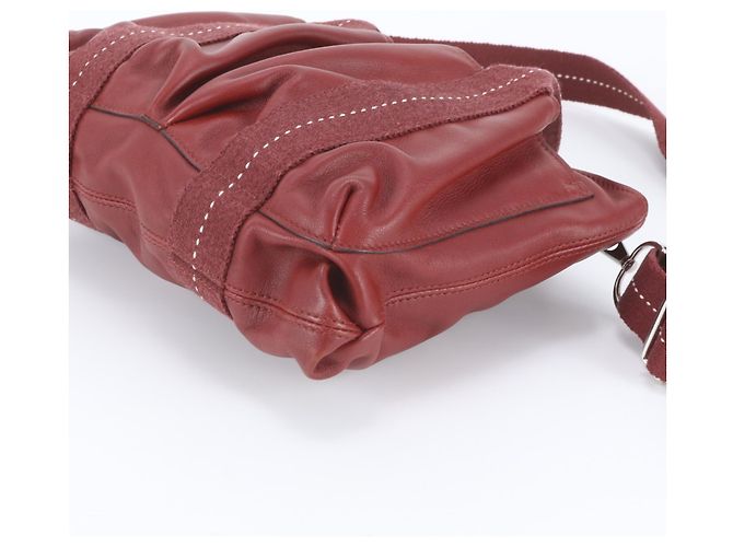 Hermès Bolsa Hermes Caravan Horizontal PM em couro Vermelho - vista 5