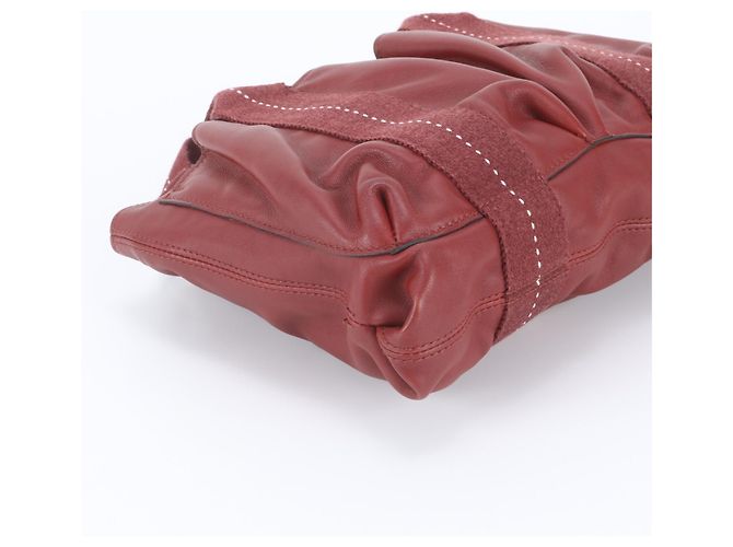Hermès Bolsa Hermes Caravan Horizontal PM em couro Vermelho - vista 6
