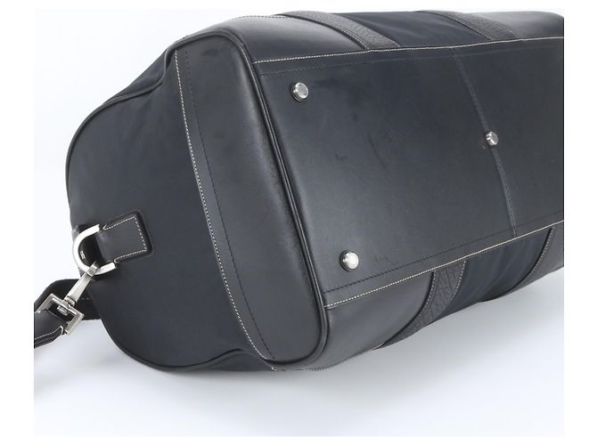 Borsa Boston 2-Way in pelle Coach Nero Blu navy - vista 6