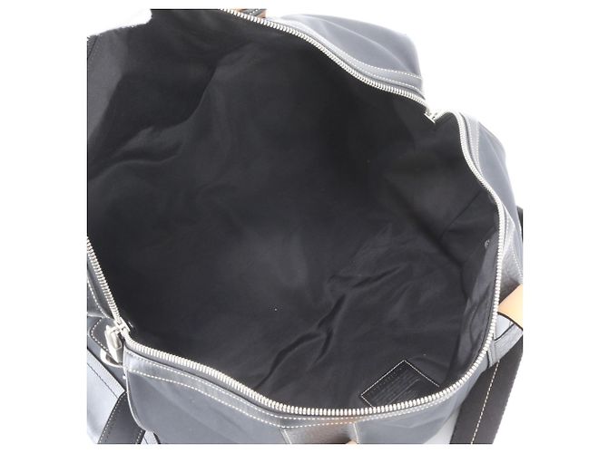 Borsa Boston 2-Way in pelle Coach Nero Blu navy - vista 8