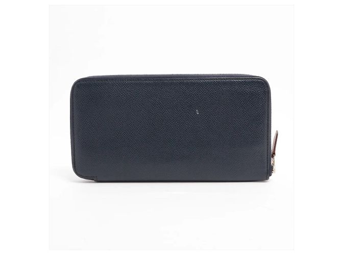 Hermès Hermes Azap Long Silk Leather Wallet - Navy Navy blue - view 2