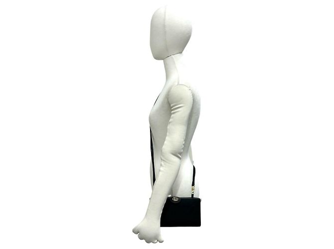 Bolsa de Ombro Gucci Old Micro GG Interlocking G Preto - vista 2