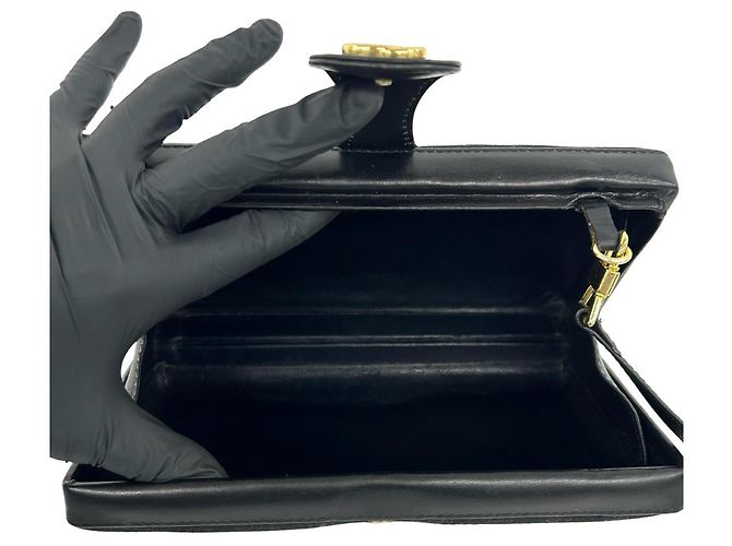 Bolsa de Ombro Gucci Old Micro GG Interlocking G Preto - vista 9