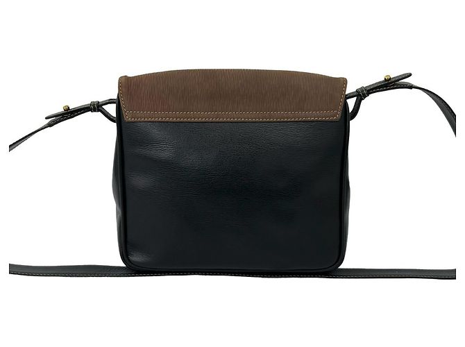 Loewe Velázquez Schultertasche aus Leder mit eingraviertem Logo Braun Schwarz - Ansicht 3