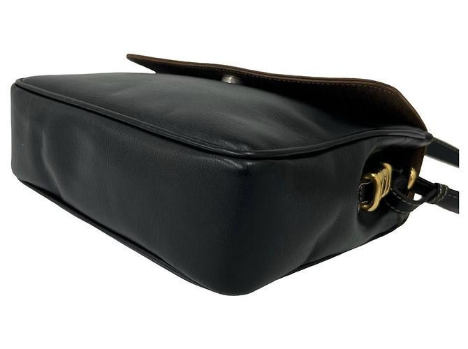 Loewe Velázquez Schultertasche aus Leder mit eingraviertem Logo Braun Schwarz - Ansicht 8
