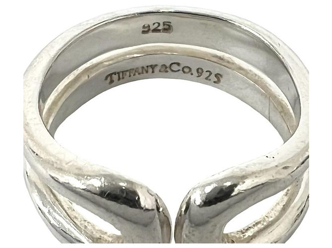 Autre Marque Bague Tiffany Open Teardrop Argenté - vue 3