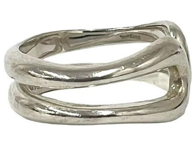 Autre Marque Bague Tiffany Open Teardrop Argenté - vue 5