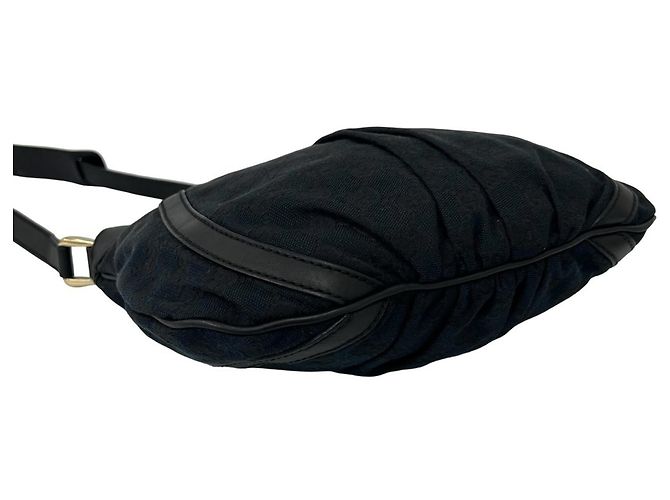Borsa a tracolla Gucci Abbey GG Supreme Nero - vista 7