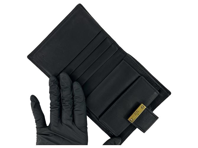 Portafoglio bi-fold Gucci nero - vista 7