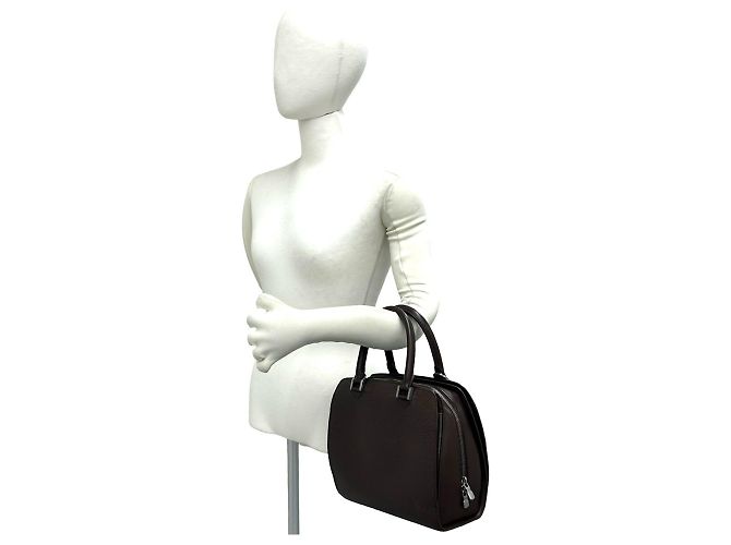 Bolsa Louis Vuitton Pont Neuf em couro Epi Marrom - vista 2