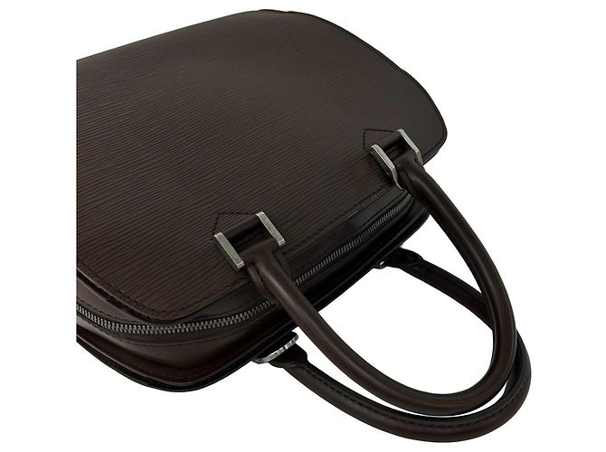 Bolsa Louis Vuitton Pont Neuf em couro Epi Marrom - vista 4