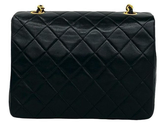 Timeless Borsa a tracolla Chanel in pelle d'agnello nera Nero - vista 3