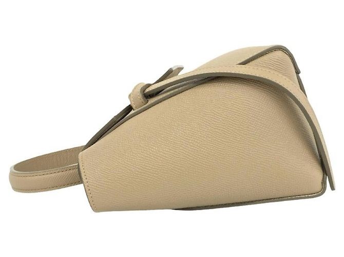 Céline Bolsa de mão CELINE Belt Bag Nano em couro Bege - vista 5