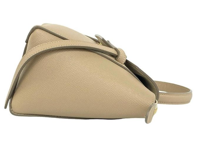 Céline Bolsa de mão CELINE Belt Bag Nano em couro Bege - vista 6
