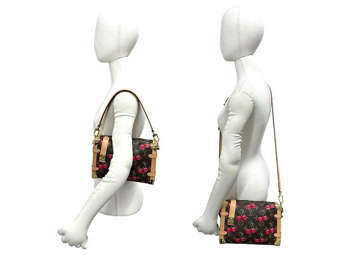 Louis Vuitton Side Trunk Monogram Cherry Schultertasche Braun Rot - Ansicht 2