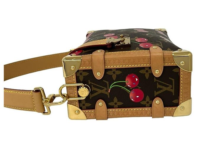 Louis Vuitton Side Trunk Monogram Cherry Schultertasche Braun Rot - Ansicht 5