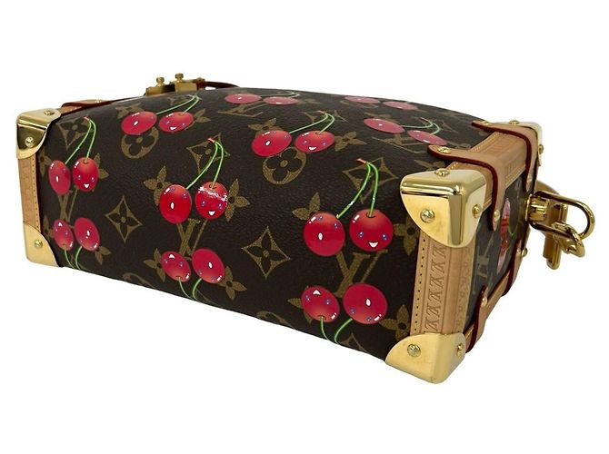 Louis Vuitton Side Trunk Monogram Cherry Schultertasche Braun Rot - Ansicht 8