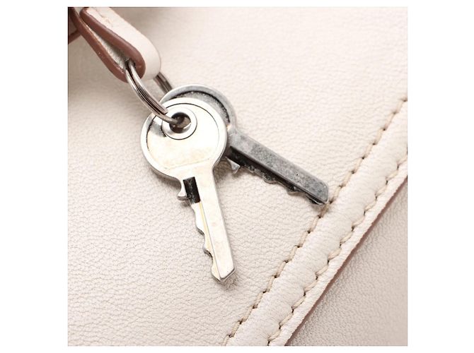 Borsa a tracolla 2-Way Miu Miu Vivant in pelle Nappa Bianco - vista 11
