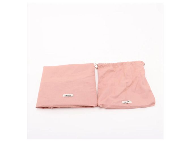 Borsa a tracolla 2-Way Miu Miu Vivant in pelle Nappa Bianco - vista 12